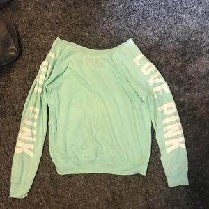 PINK crew neck with love pink on the arms